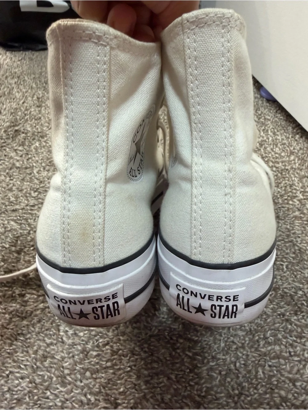Converse Chuck Taylor All Star Platform High Top Sneakers Size 6.5 - Picture 3 of 6
